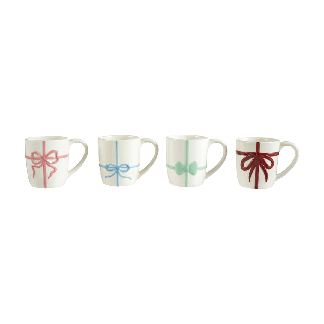 Stoneware Mug with Bow, 12oz