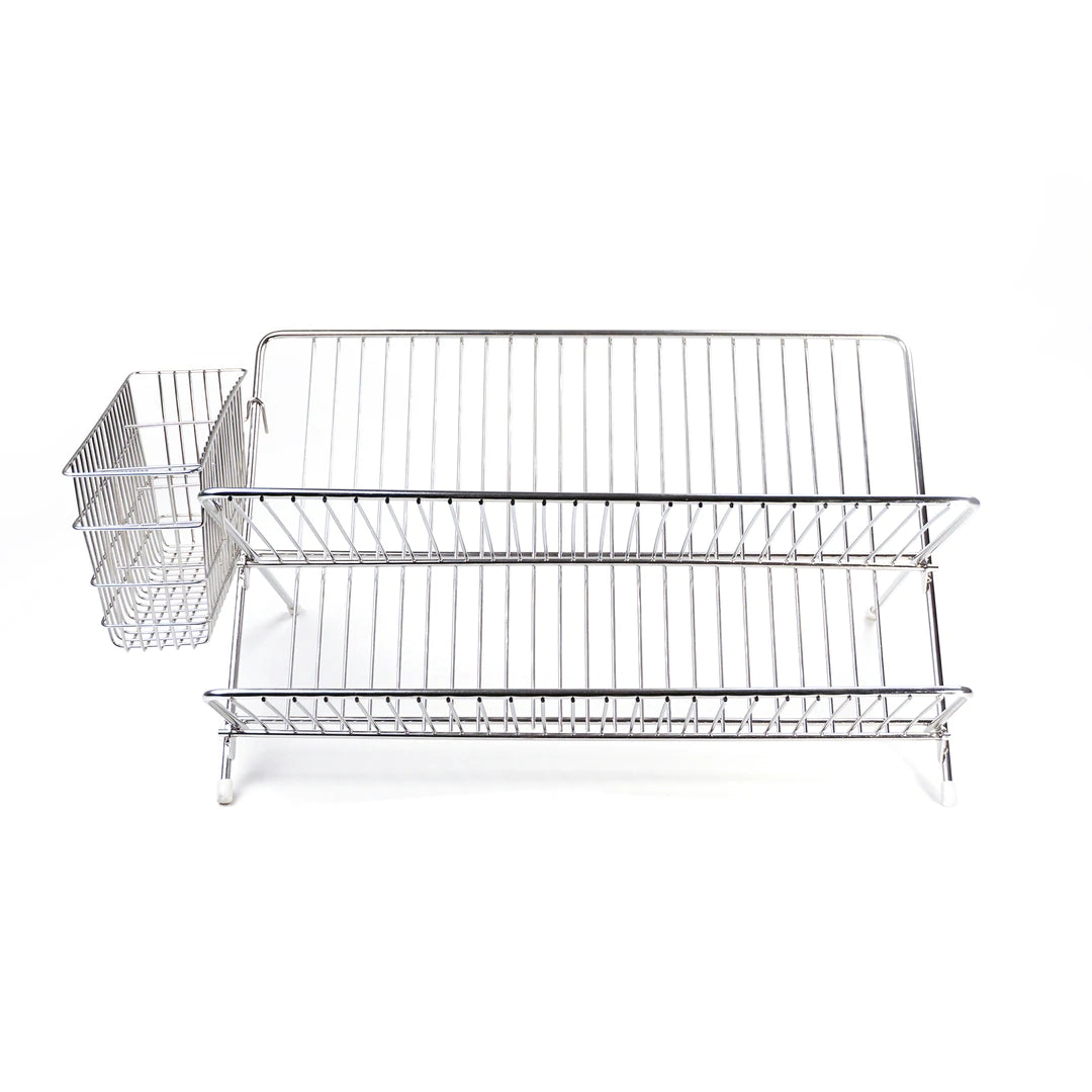 Foldable dish dryer rack, 41.7 x 37.1 x 5.1 cm, aluminum - OXO