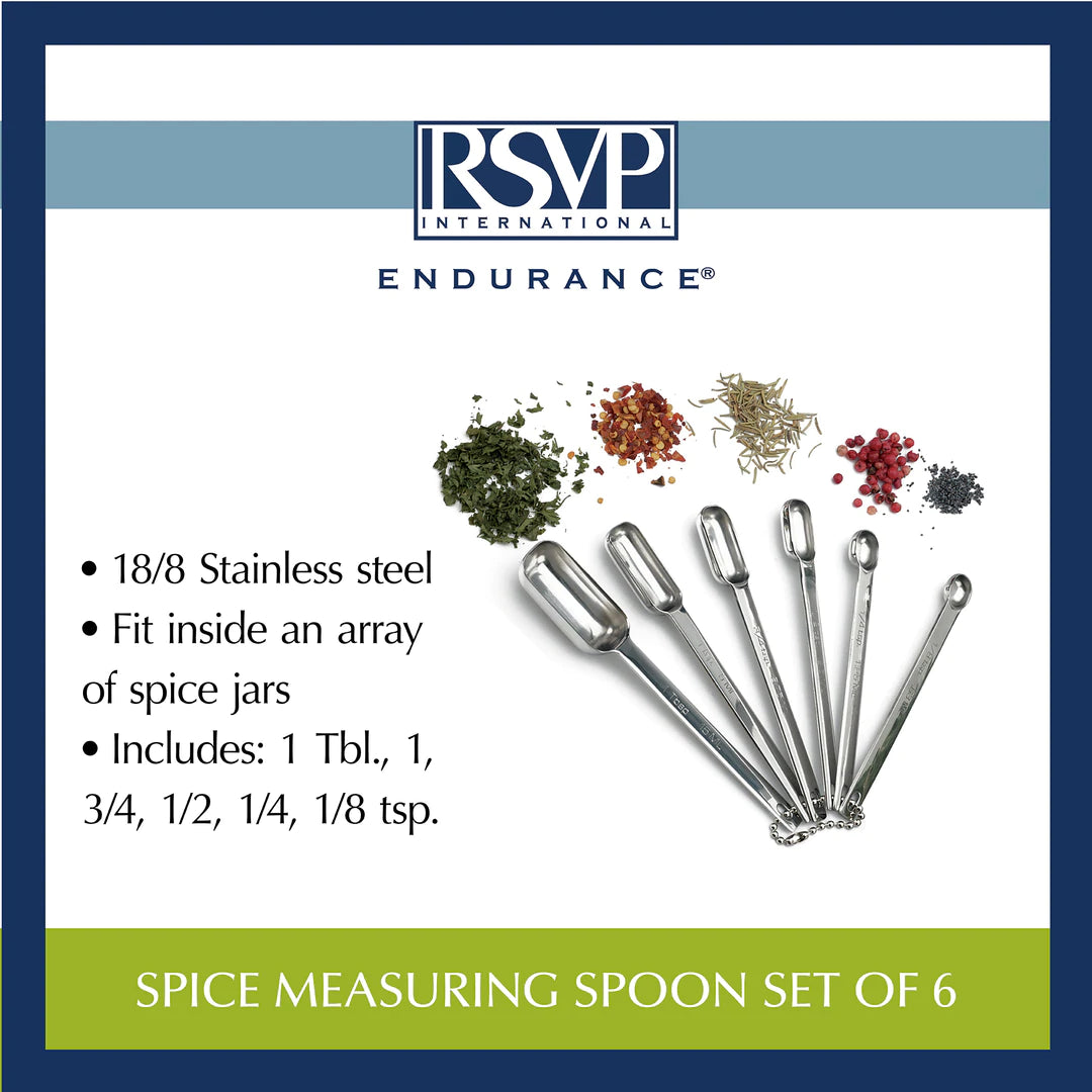 RSVP Spice Spoons (Set of 6) – The Cook's Nook