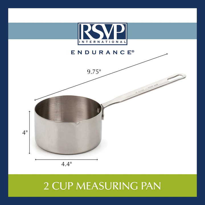 RSVP Endurance Stainless Steel Measuring Pan