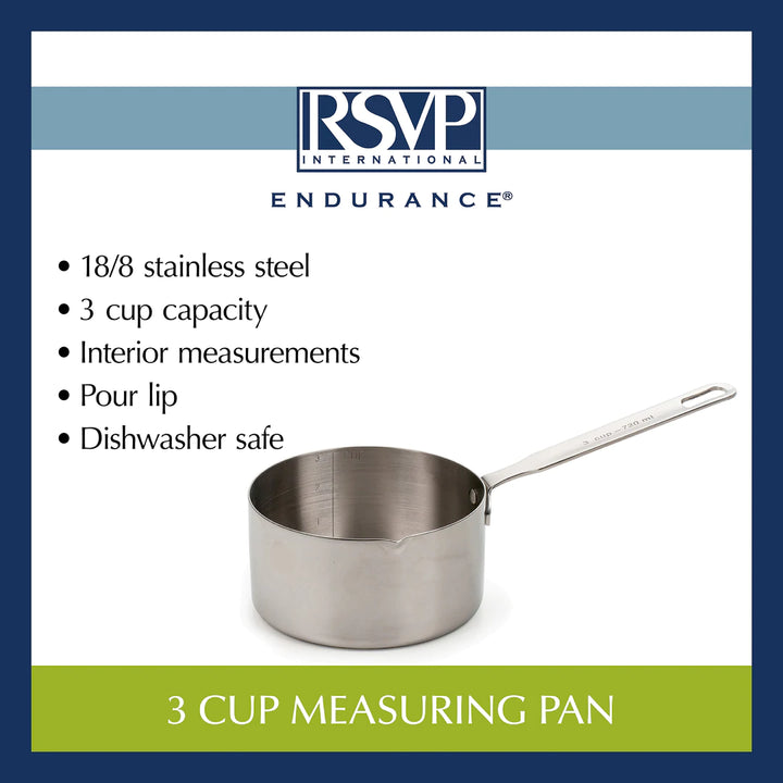 RSVP Endurance Stainless Steel Measuring Pan