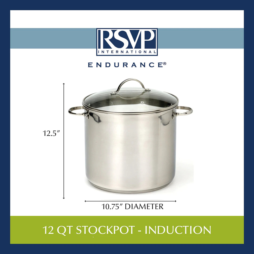 RSVP Endurance 12-Quart Stockpot