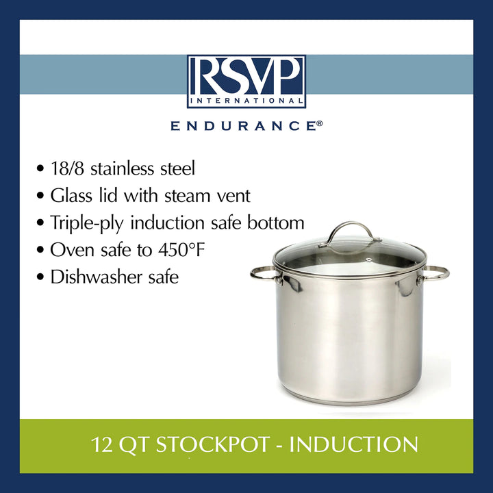 RSVP Endurance 12-Quart Stockpot