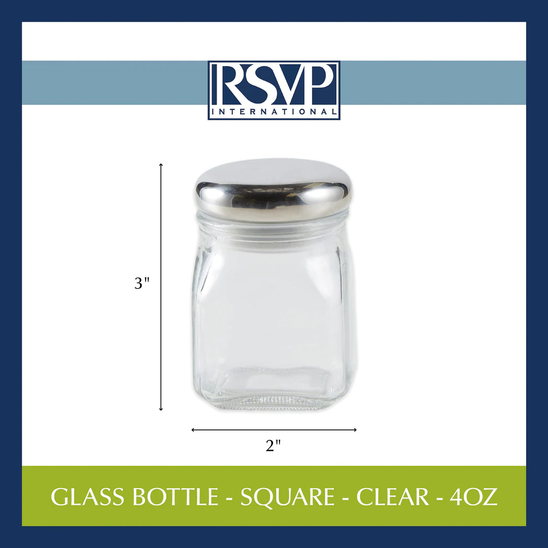 Airtight 4oz Glass Spice Jar