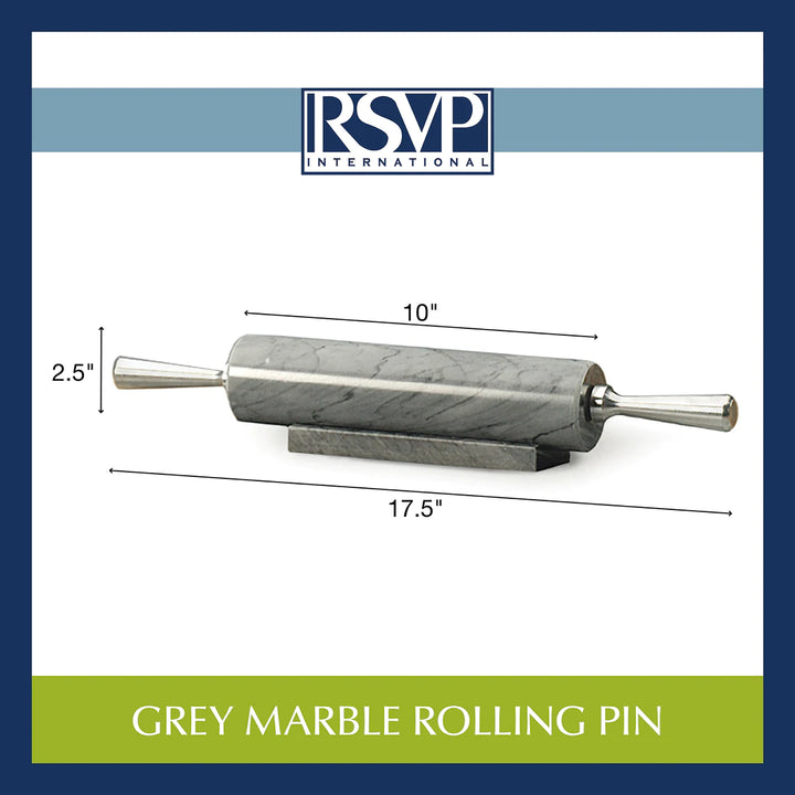 RSVP Grey Marble Rolling Pin
