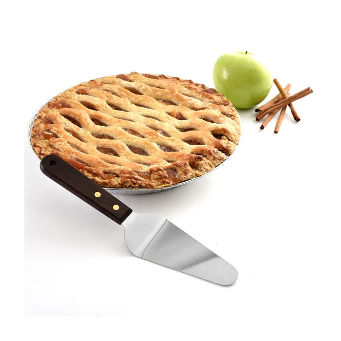 Norpro Stainless Steel Pie Server with Wooden Handle