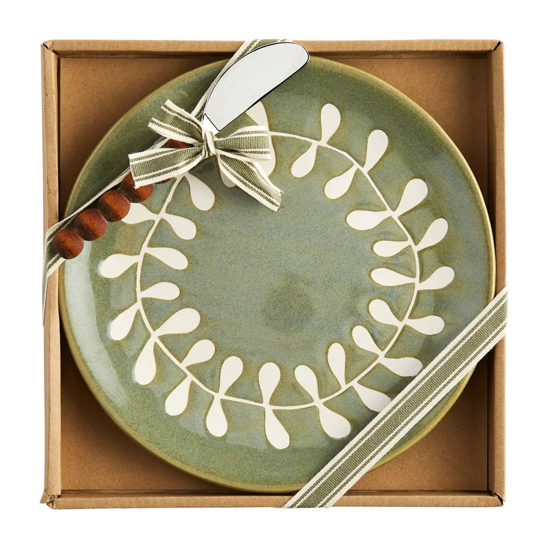 Leaf Cheese Plate Set
