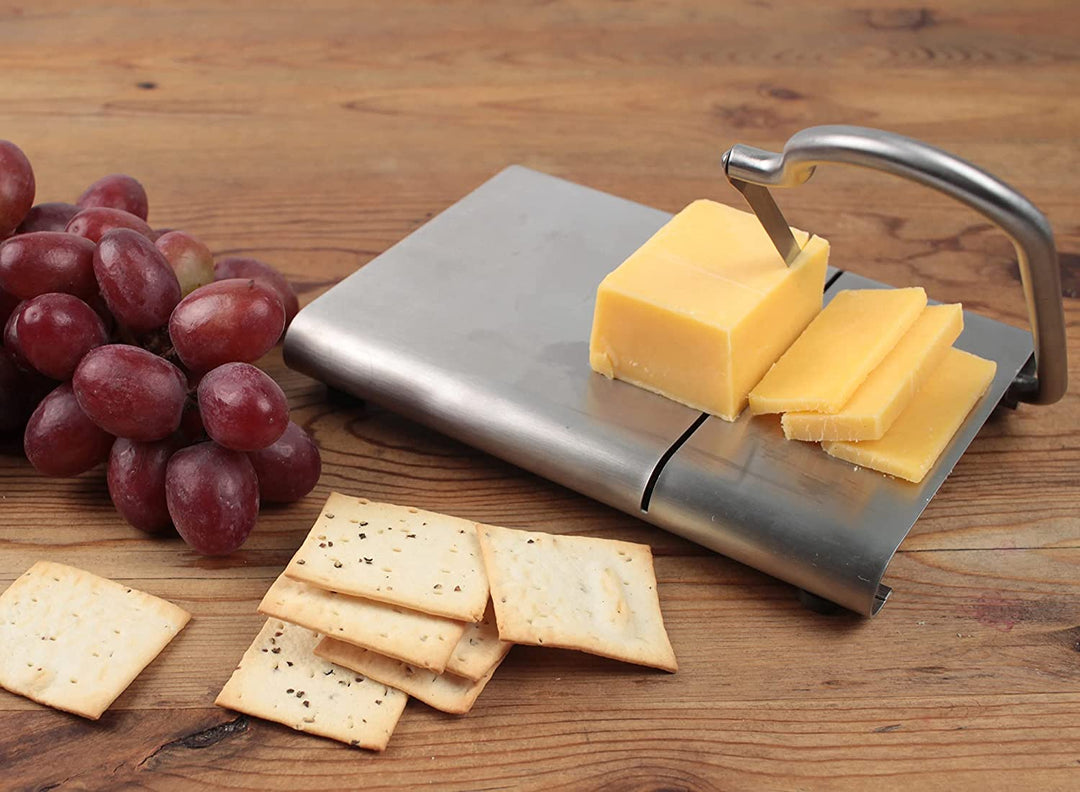 RSVP Stainless Steel Cheese Slicer with Blade