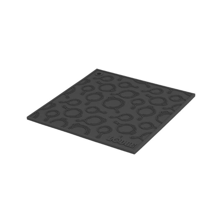Lodge 7 Inch Square Silicone Trivet With Skillet Pattern