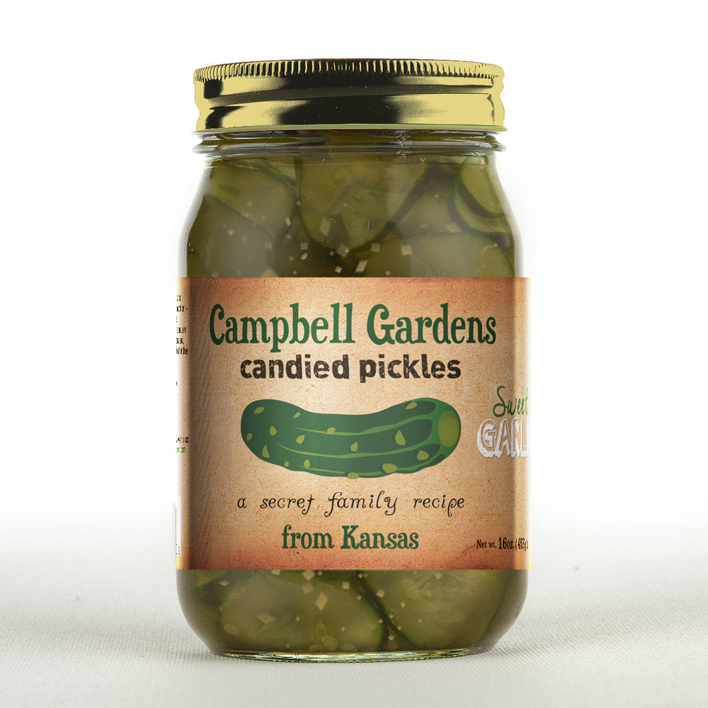 Campbell Gardens Candied Pickles