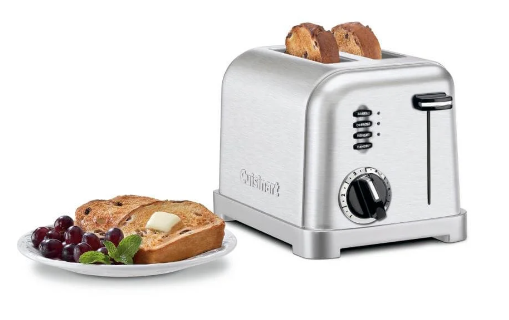 2 Slice Metal Classic Toaster – The Cook's Nook