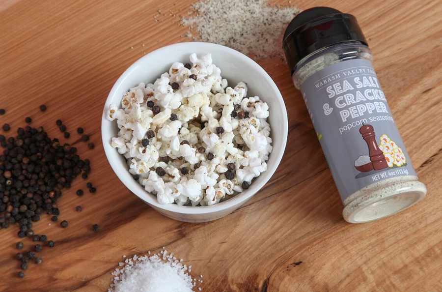 Sea Salt & Cracked Pepper Popcorn Seasoning The Cook's Nook