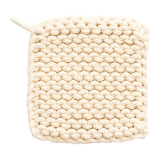 8" Square Cotton Crocheted Pot Holder
