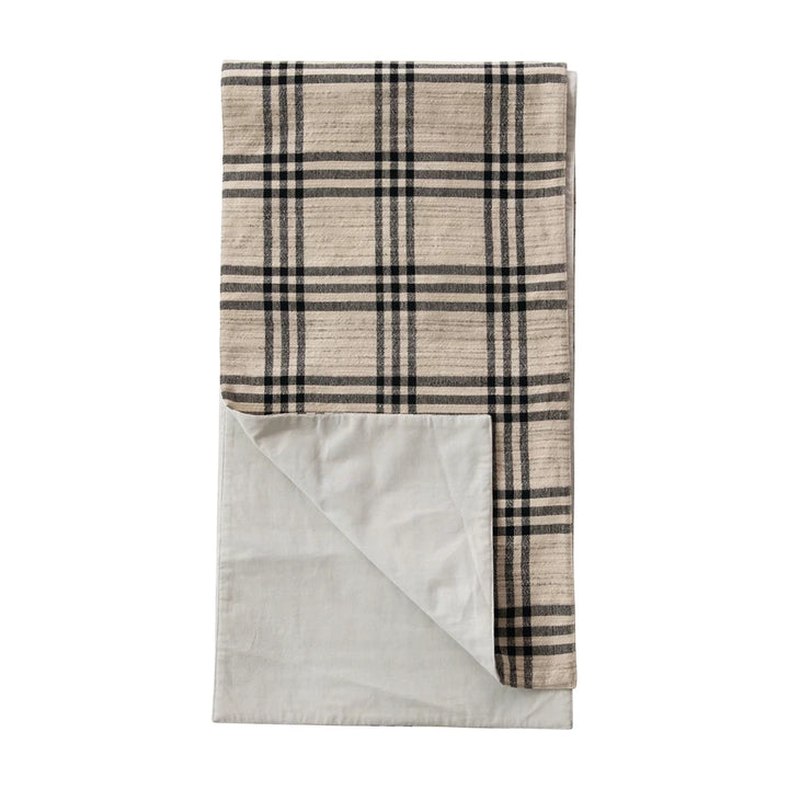 Woven Cotton and Wool Table Runner