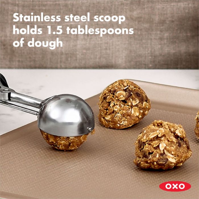 Cookie Scoop Set Small Tablespoon Medium Large Ice Cream Scoop Set Steel  Dough
