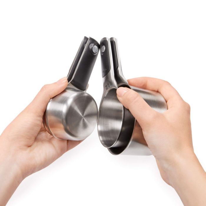 OXO 4-Piece Stainless Steel Measuring Cup Set