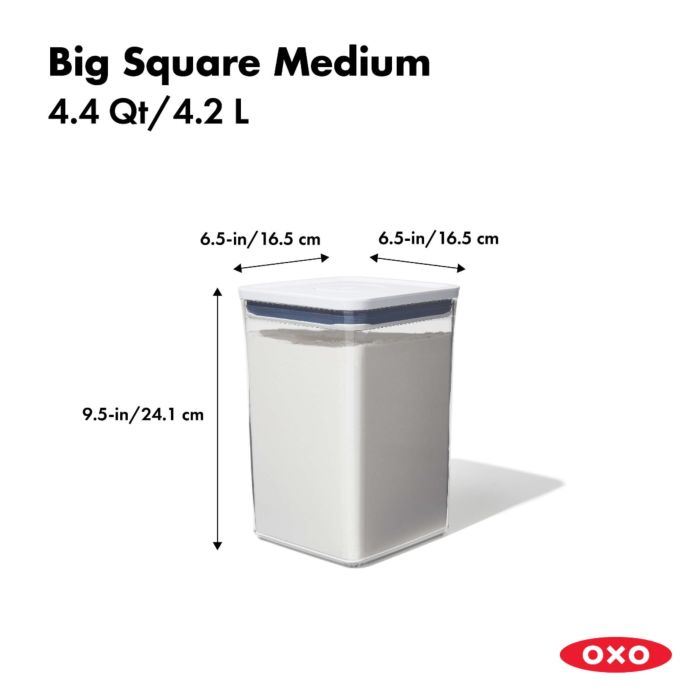 OXO POP Container - Big Square Medium (4.4 Qt.)