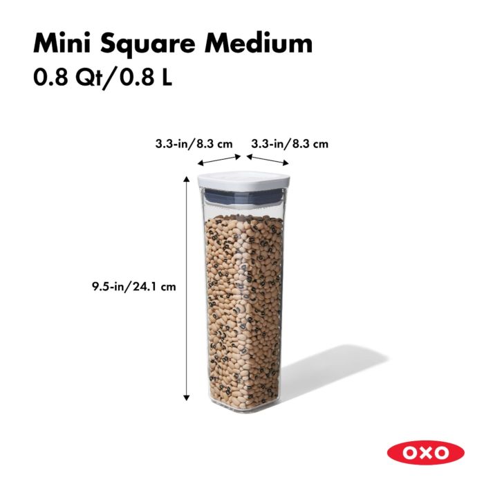 OXO POP Container - Mini Square Medium (0.8 Qt.)