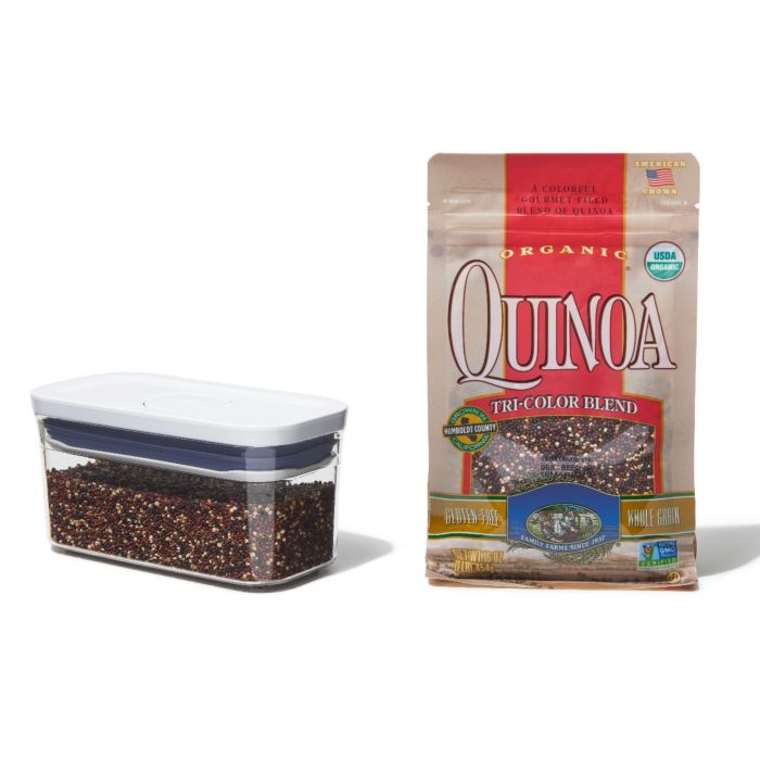 OXO POP 0.4-Qt Mini Small Square Airtight Food Storage Container +