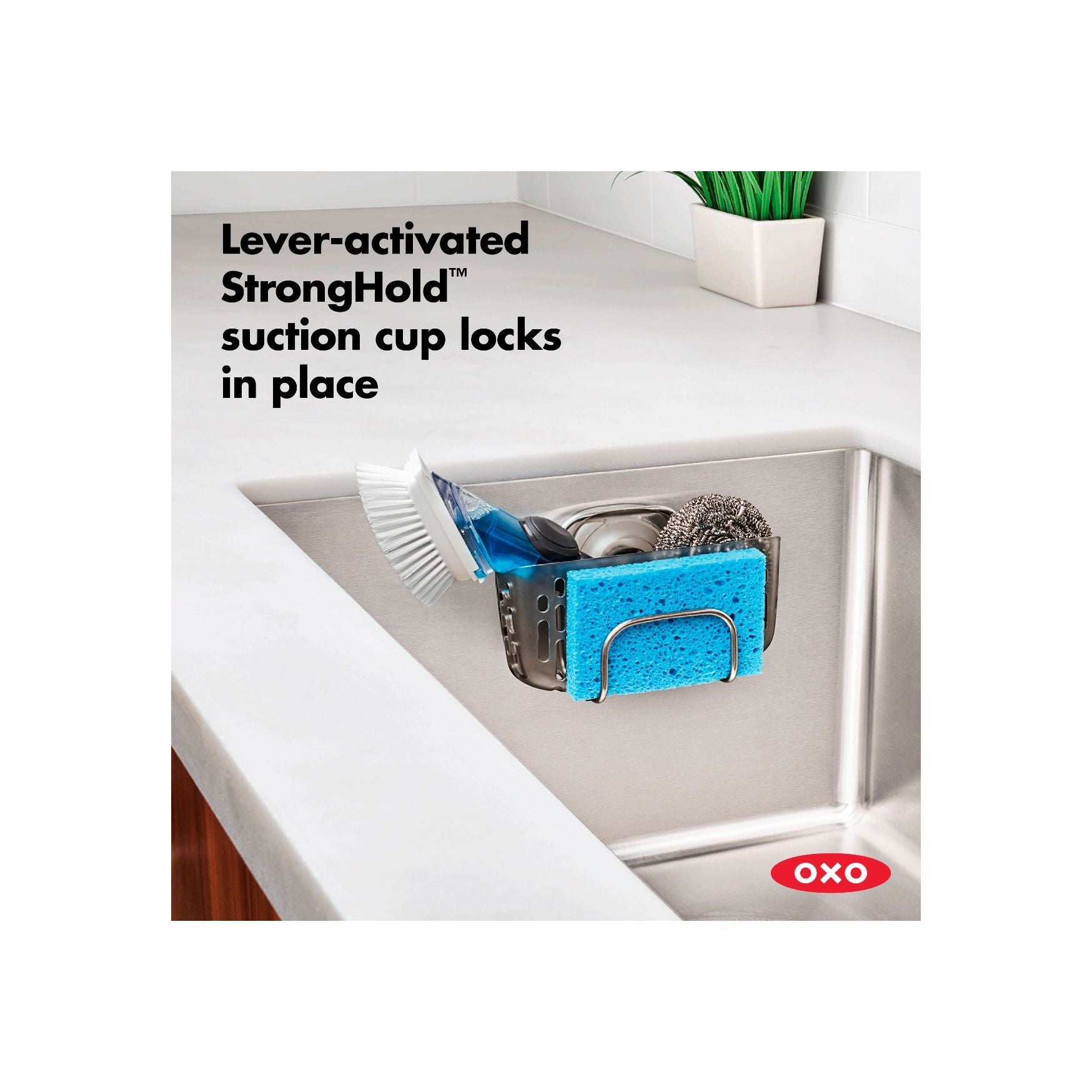 OXO StrongHold Suction Sink Caddy – The Cook's Nook