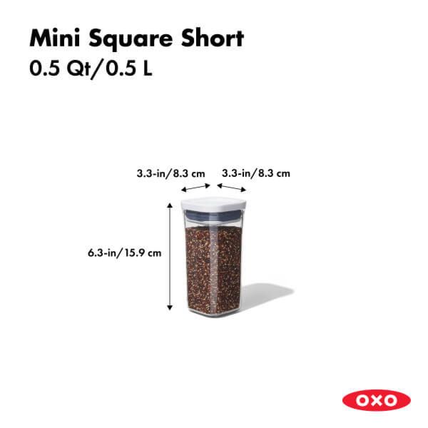 OXO POP Container - Mini Square Short (0.5 Qt.)