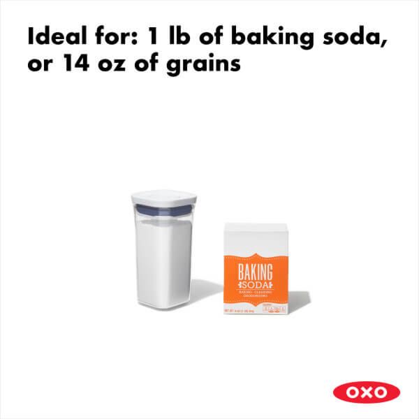 OXO Good Grips Pop Container - Airtight Food Storage - 0.8 qt for Snack and More